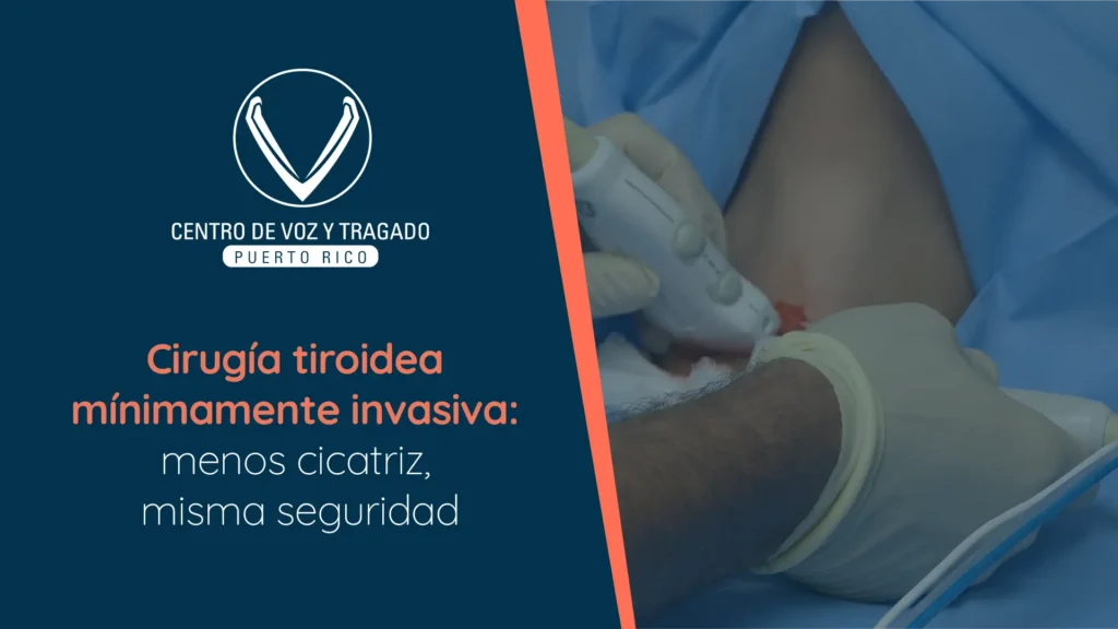 ¿Te preocupa la cicatriz que puede dejar una cirugía de tiroides? Descubre cómo las técnicas mínimamente invasivas logran el mismo resultado con una incisión mucho más pequeña, sin comprometer tu seguridad.
